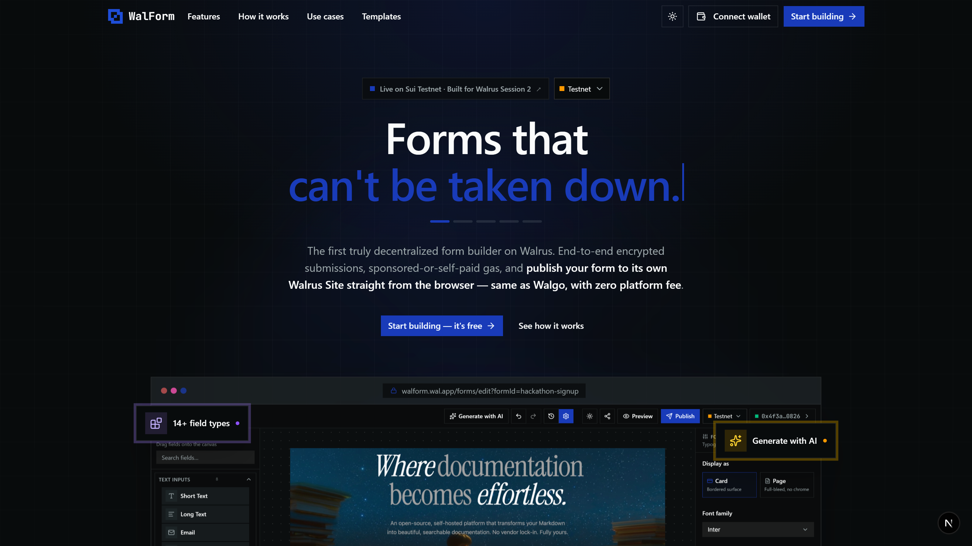 WalForm screenshot 1