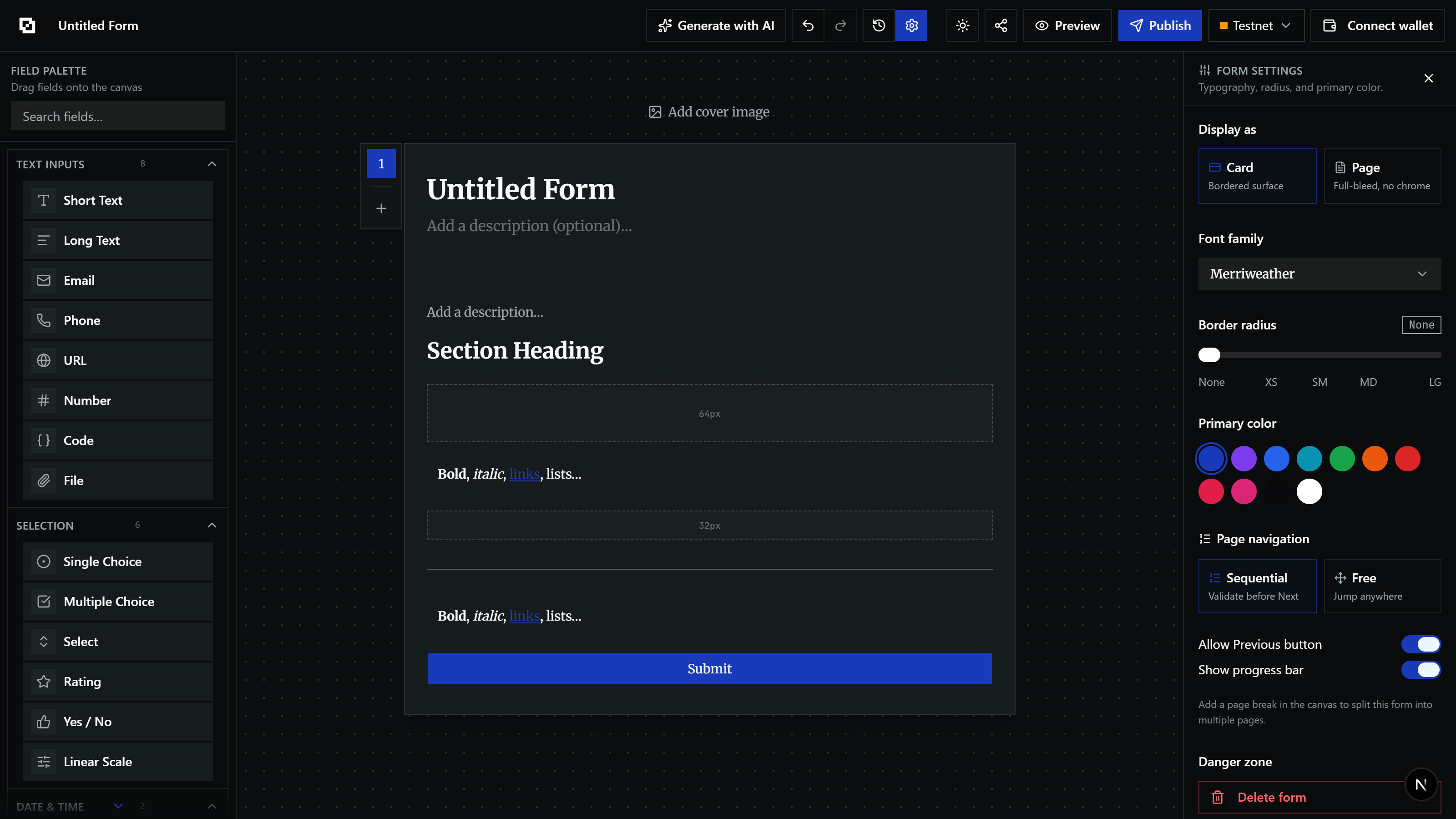 WalForm screenshot 3